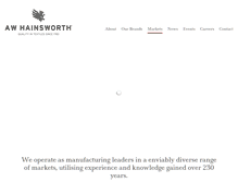 Tablet Screenshot of hainsworth.co.uk